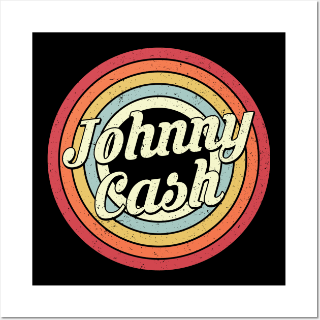 Johnny Proud Name Retro Rainbow Tribute Wall Art by Alien Landscape Store